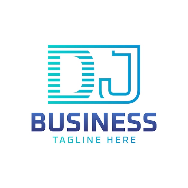 Diseño de logotipo de DJ Letra moderna elegante Logotipo de DJ para negocios