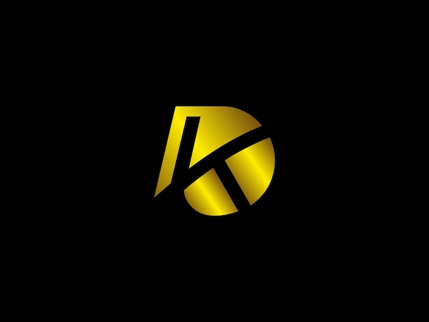 Vector diseño del logotipo de dk