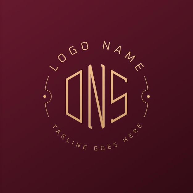 Diseño de logotipo de DNS de lujo Elegante letra DNS monograma logotipo minimalista polígono plantilla de diseño de logotipo DNS