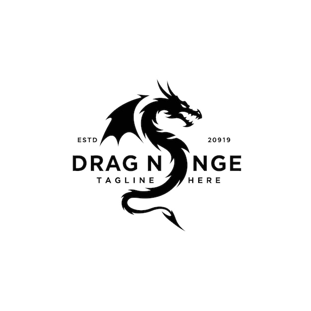 diseño del logotipo del dragón