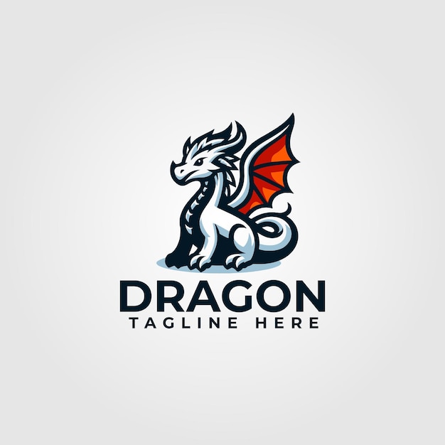 diseño del logotipo del dragón