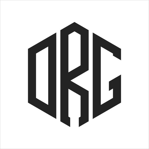Diseño del logotipo DRG Letra inicial DRG Monograma Logotipo con forma de hexágono