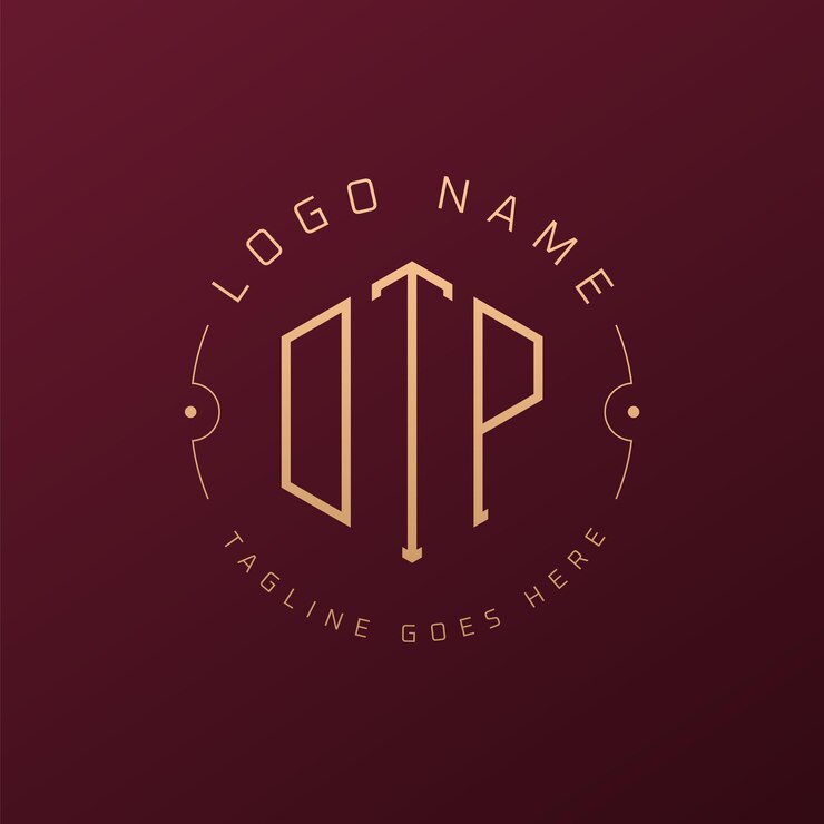 Vector diseño de logotipo de dtp de lujo letra elegante dtp monograma logotipo minimalista poligono dtp templata de diseño de logotipo