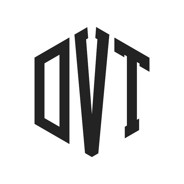 Diseño del logotipo de DVT Letra inicial Monograma de DVT Logotipo con forma de hexágono