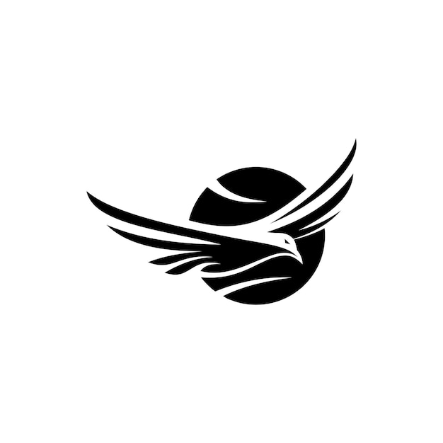 Vector diseño del logotipo de eagle bird plantilla vectorial