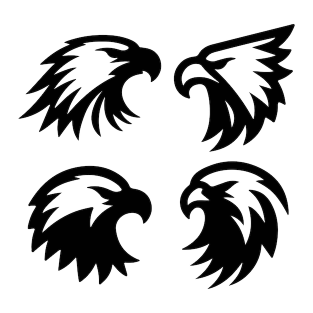 Diseño del logotipo de Eagle Head Concepto vectorial audaz y poderoso