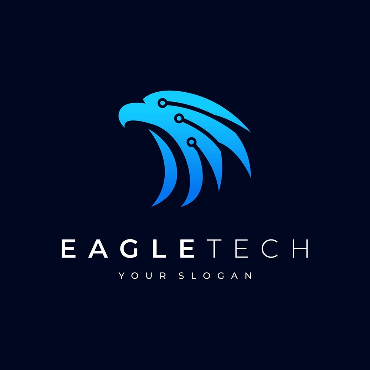 Vector diseño de logotipo de eagle tech emblema vectorial símbolo creativo icono de águila