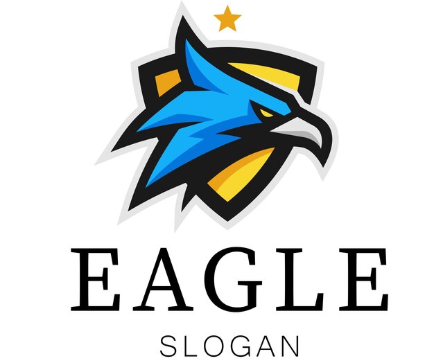 Vector diseño de logotipo de eagle