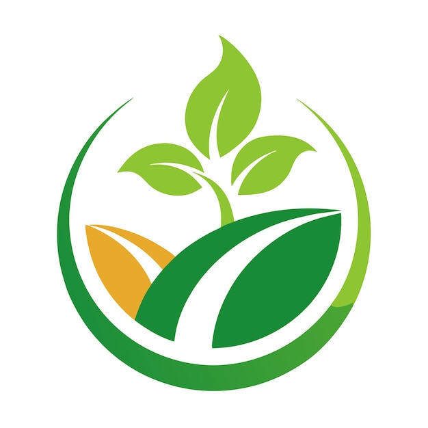 diseño de logotipo ecológico concepto arte vectorial e ilustración