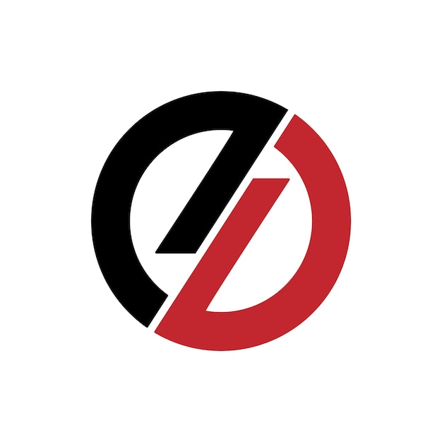 Diseño del logotipo de ED Vector de logotipo de Circle DE Diseño creativo del logotipo DE Arte de plantilla vectorial del logotipo Letter DE