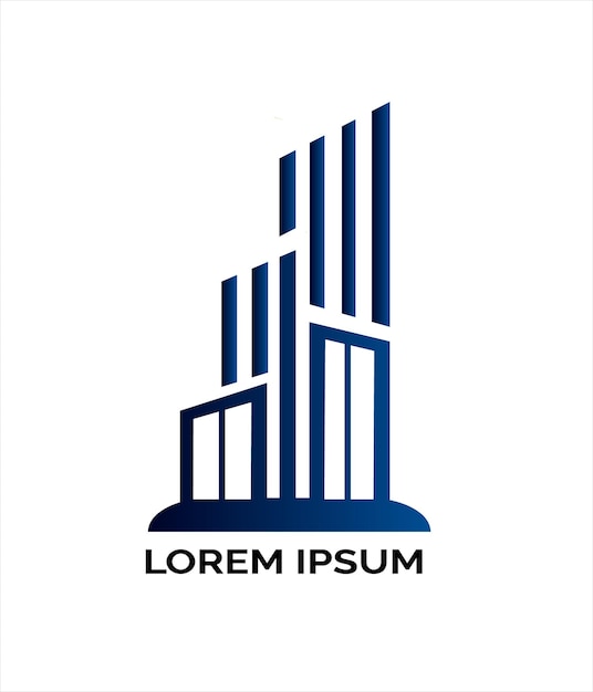 Diseño del logotipo del edificio inmobiliario