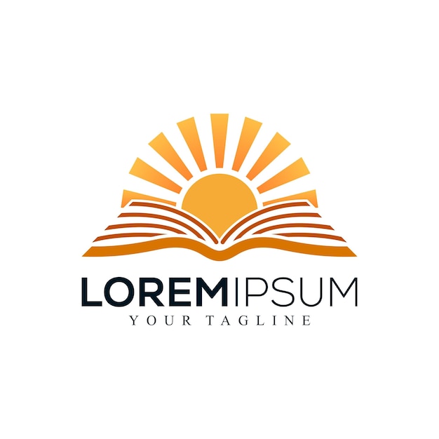 Diseño de logotipo de educación abstracta