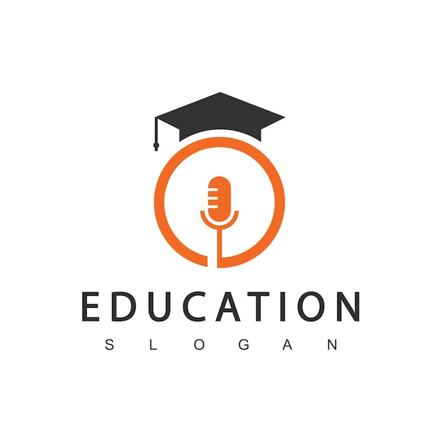 Diseño de logotipo de educación Logo de altavoz y animador