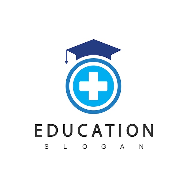 Diseño de logotipo de educación Logotipo de atención médica y médica