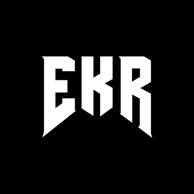 El diseño del logotipo EKR es una combinación de colores en blanco y negro, el diseño de la letra EKR, el diseño del vector EKR y el diseño del icono EKR.