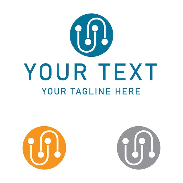 Diseño de logotipo eléctrico para su texto sobre un fondo blanco