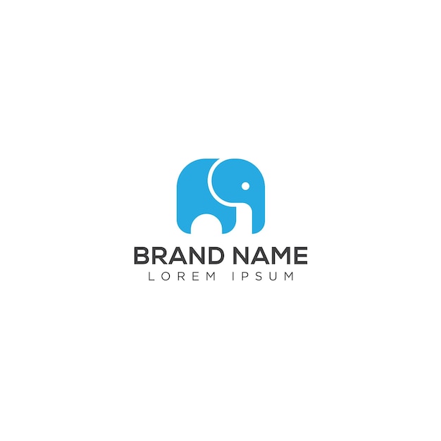 Diseño de logotipo de elefante M