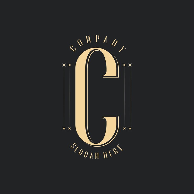Vector diseño de logotipo elegante letra c