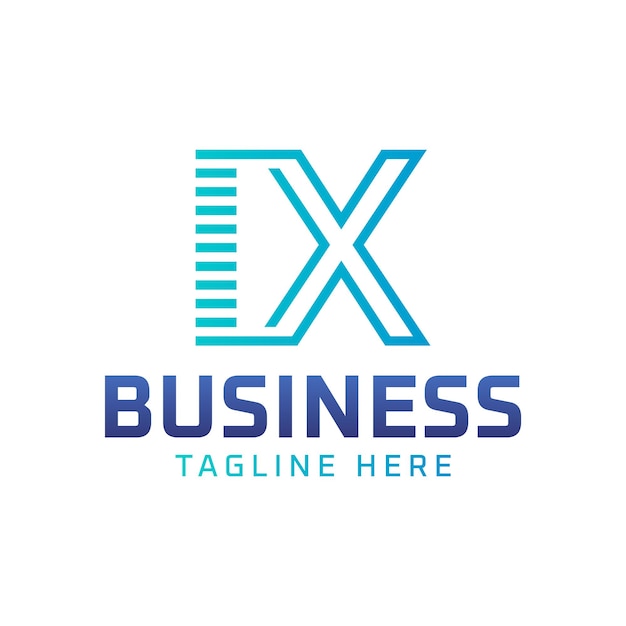 Diseño del logotipo elegante letra moderna IX Logotipo para negocios