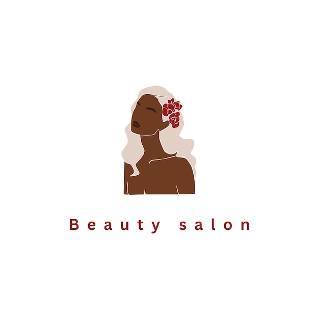 Diseño de logotipo elegante para un salón de belleza con elegancia y encanto