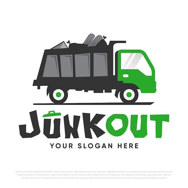 diseño del logotipo de eliminación de basura