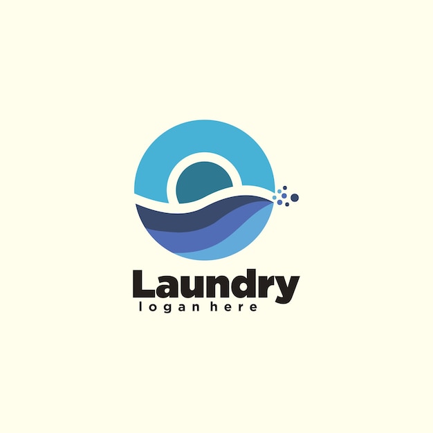 Diseño del logotipo, el emblema y la insignia de Express Laundry