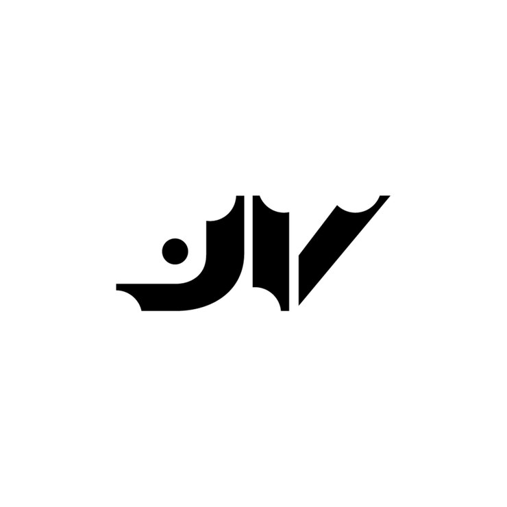 Vector diseño del logotipo de la empresa conjunta: monograma, letra, texto, nombre, símbolo, logotipo monocromático, carácter alfabético, logotipo simple