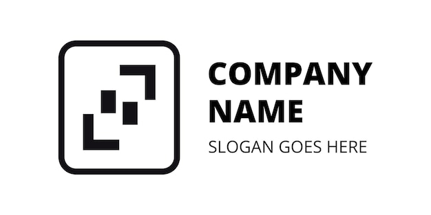 diseño de logotipo de empresa corporativa minimalista