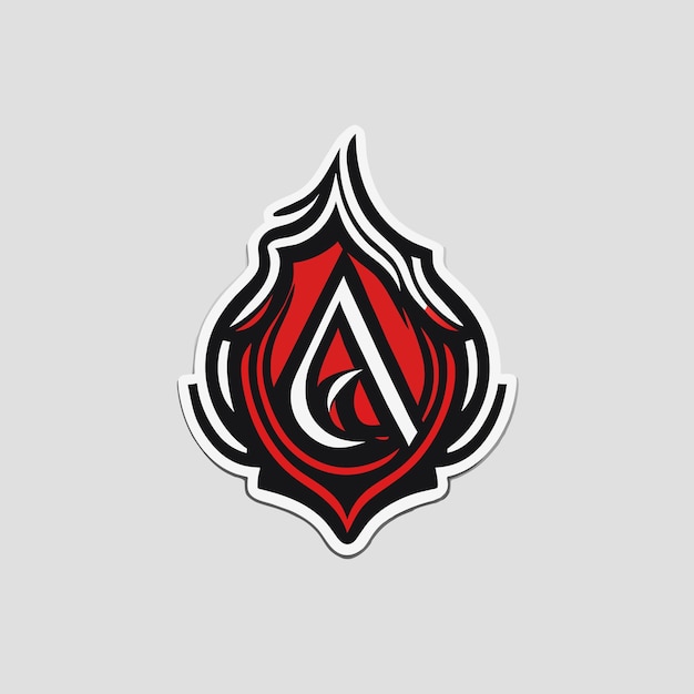 Diseño de logotipo de empresa corporativa A o Un diseño de logotipo de chispa de fuego
