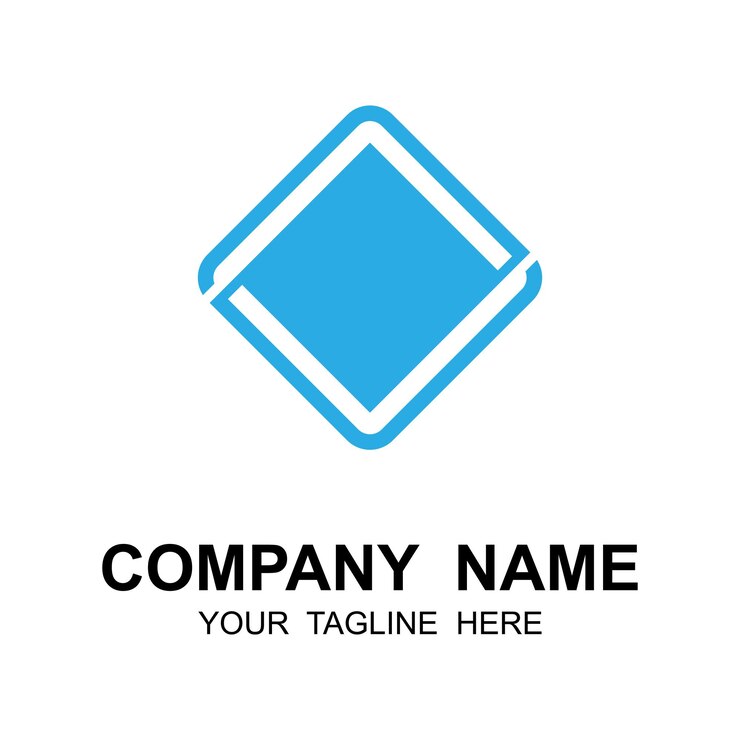 Vector diseño de logotipo de empresa creativa logotipo de empresa de marca con plantilla de eslogan