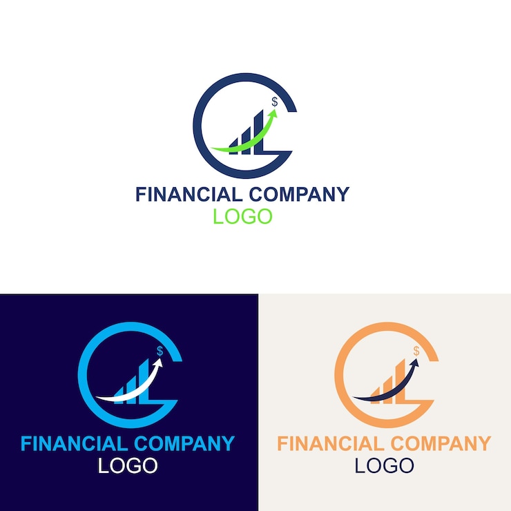 Vector diseño del logotipo de la empresa financiera diseño del logotype de la empresa
