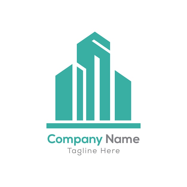 Diseño del logotipo de una empresa inmobiliaria moderna