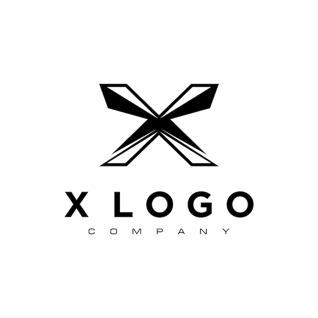 Diseño de logotipo de empresa letra X