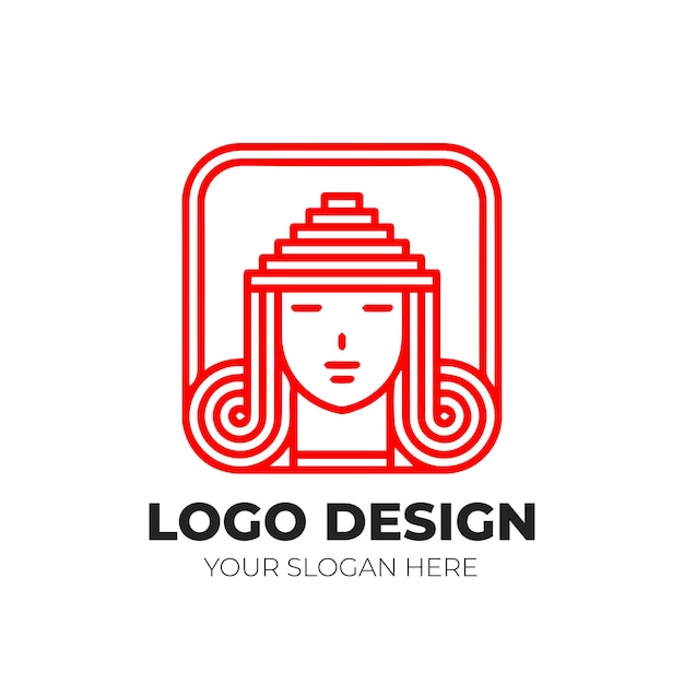 Vector diseño de logotipo de empresa minimalista moderno