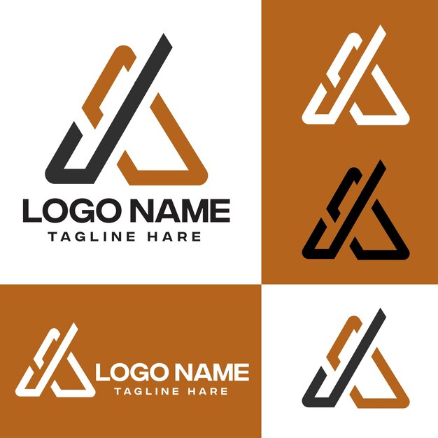 Diseño de logotipo de empresa minimalista moderno.