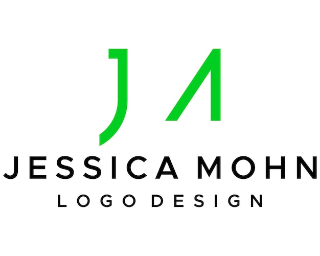 Diseño de logotipo de empresa de monograma de letra JM