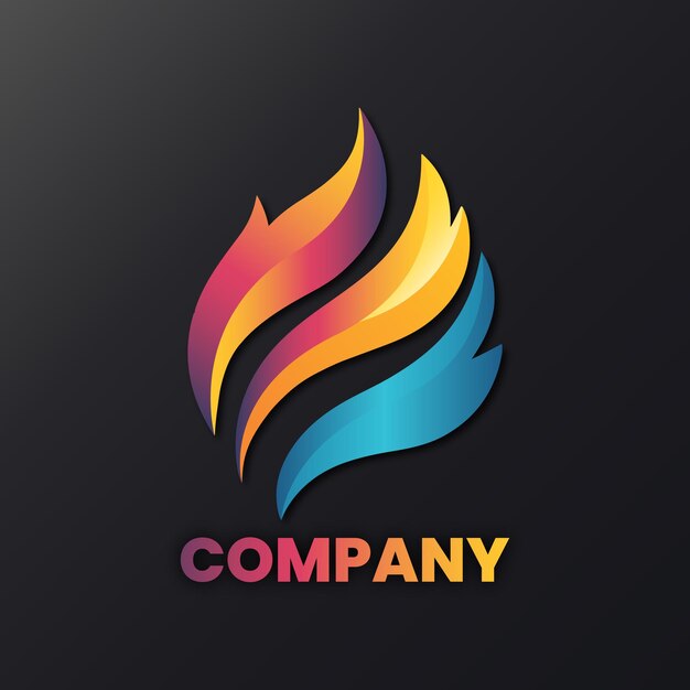 Vector diseño de logotipo de una empresa de negocios