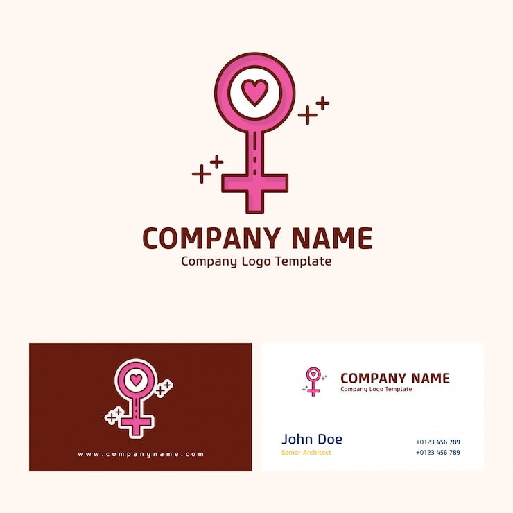 Vector diseño del logotipo de la empresa con un nombre basado en el vector del día de la madre