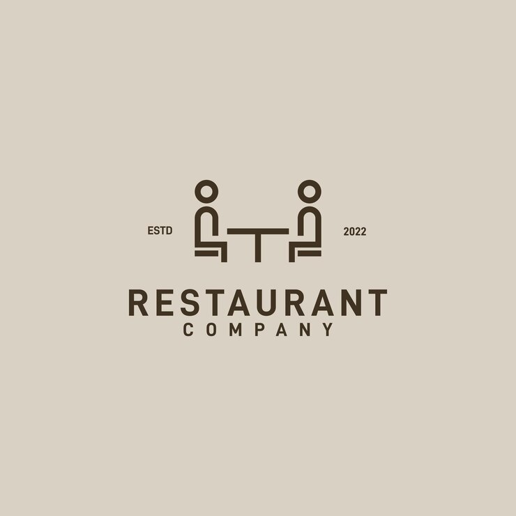 diseño de logotipo de empresa de restaurante de ilustración