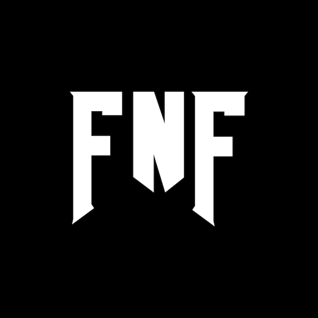 Diseño del logotipo de la empresa de tecnología FNF: combinación de colores blanco y negro FNF: diseño del logotipo FNF: icono FNF: alfabeto FNF: tipografía FNF