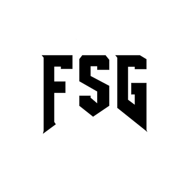 Diseño del logotipo de la empresa de tecnología FSG: combinación de colores blanco y negro FSG: diseño del icono FSG: Alfabeto FSG: Diseño del Logotipo FSG: Vector FSG: El diseño del logotipo FSG.