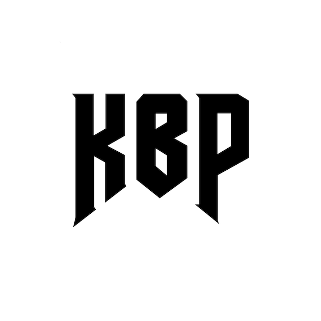 El diseño del logotipo de la empresa de tecnología KBP, combinación de colores blanco y negro KBP, vector KBP, icono KBP, alfabeto KBP, tipografía KBP.