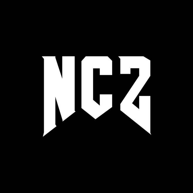 Vector diseño del logotipo de la empresa de tecnología ncz: combinación de colores blanco y negro ncz: diseño del logotipo ncz: vector ncz: icono ncz: alfabeto ncz: tipografía ncz
