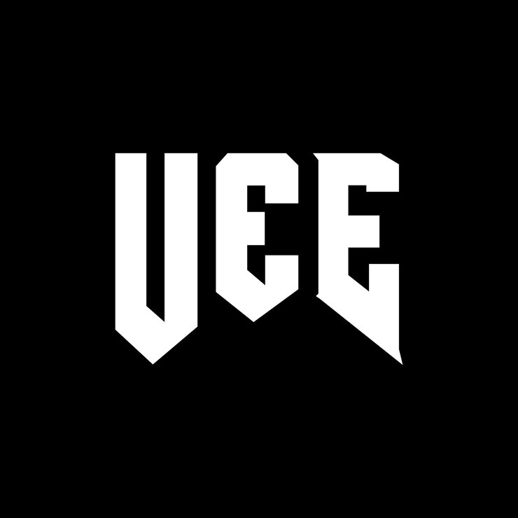 Vector diseño de logotipo de la empresa de tecnología uee: combinación de colores blanco y negro uee: diseño de logotipo uee: icono uee: alfabeto uee: tipografía uee