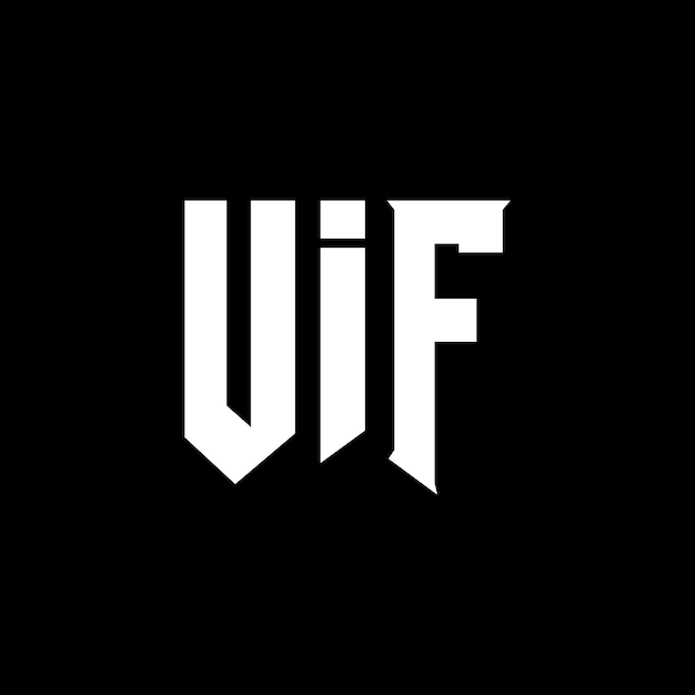 Diseño del logotipo de la empresa de tecnología UIF: combinación de colores blanco y negro UIF: diseño del logotipo UIF: icono UIF: alfabeto UIF: tipografía UIF
