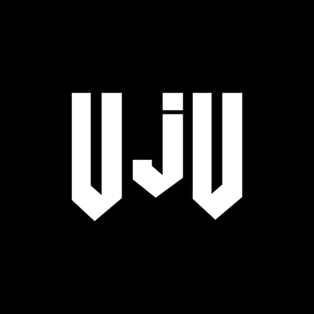 El diseño del logotipo de la empresa de tecnología UJU, combinación de colores en blanco y negro, el logotipo UJU, el vector UJU, la icona UJU y el alfabeto UJU.