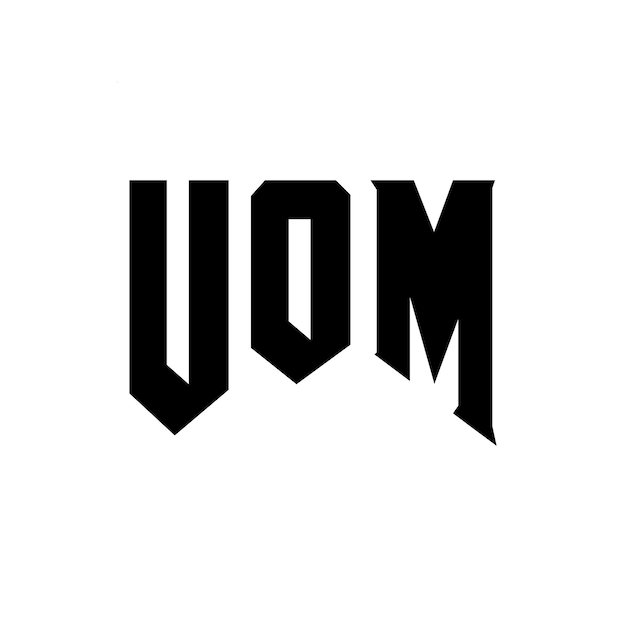 Diseño de logotipo de la empresa de tecnología UOM: combinación de colores blanco y negro UOM: logotipo UOM: vector UOM: diseño UOM: icono UOM: alfabeto UOM: tipografía