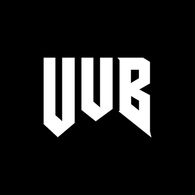 Diseño del logotipo de la empresa de tecnología UUB: combinación de colores blanco y negro UUB logotipo UUB vector UUB diseño UUB icono UUB alfabeto UUB tipografía diseño del logotipo