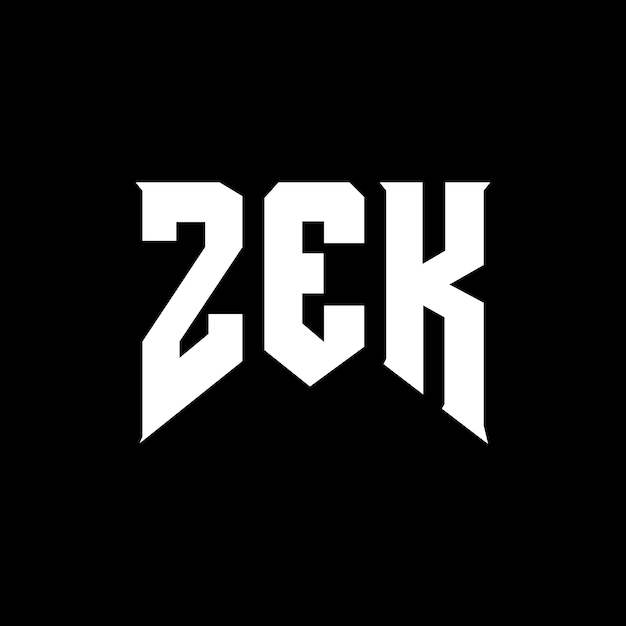 Diseño de logotipo de la empresa de tecnología ZEK diseño de logotipo combinación de colores blanco y negro ZEK logotipo ZEK vector ZEK diseño ZEK icono ZEK alfabeto ZEK tipografía diseño del logotipo