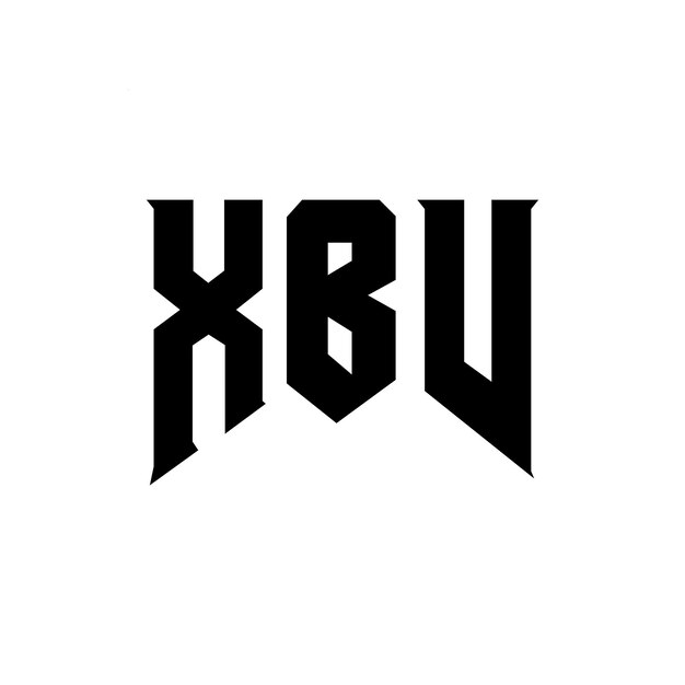 Diseño del logotipo de la empresa tecnológica XBV: combinación de colores blanco y negro XBV: logotipo XBV: vector XBV: diseño XBV: icono XBV: alfabeto XBV: tipografía